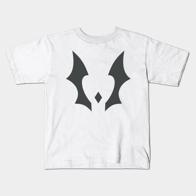 Gray Three Pronged Horde Kids T-Shirt by Xelina